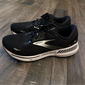 Brooks Adrenaline GTS 23 Shoes Mens Size 9.5 Black Running Wide 2E Sneakers